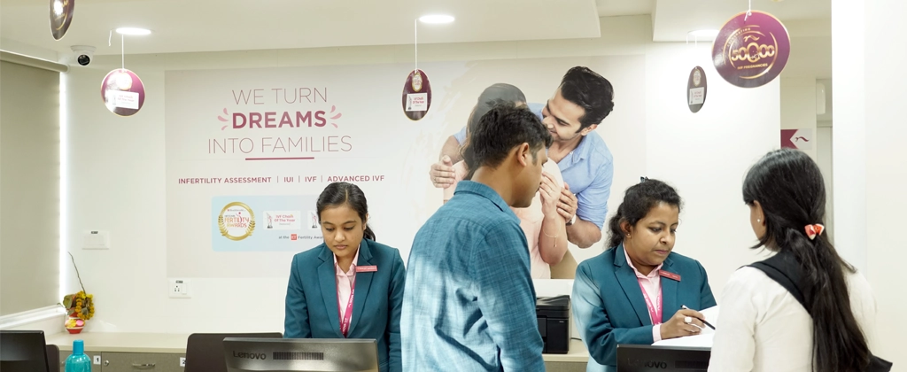 Reception Area at Best IVF Centre in Howrah