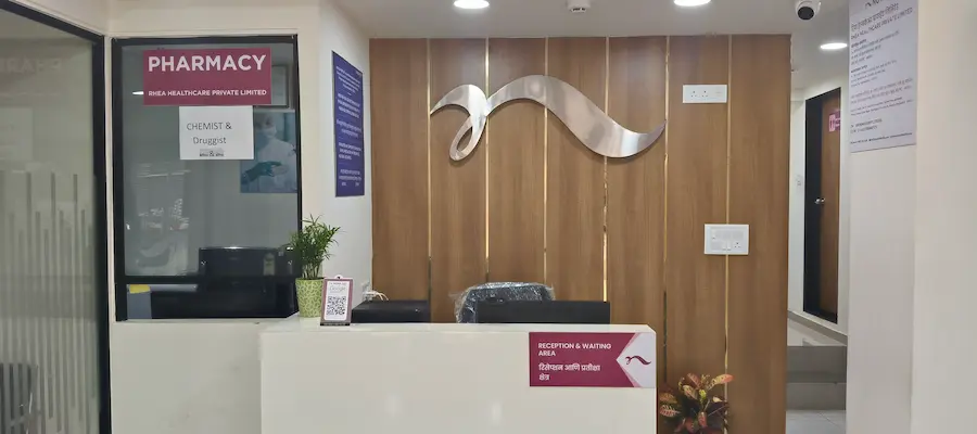 Reception Area at Nova IVF Centre in Virar