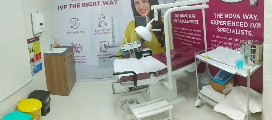 Advanced Examination room at Nova IVF Fertility Secundrabad, AS Rao Nagar