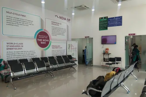 Reception Ares Side View at Fertility Clinic in Chennai
