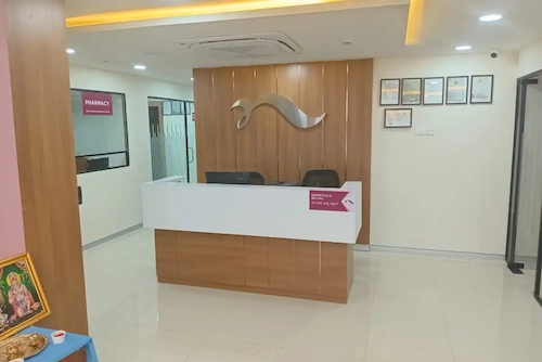 Fertility consultation area at Nova IVF Fertility Clinic in Yelahanka