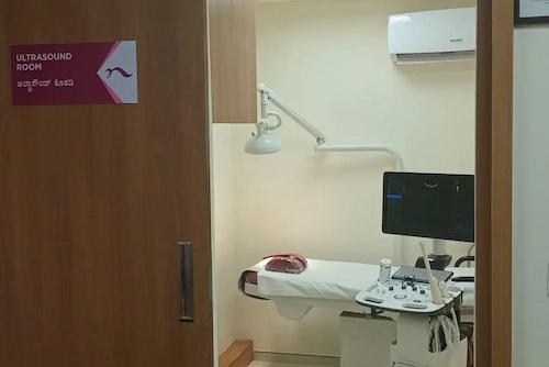 Advanced fertility treatment room at Nova IVF Fertility Clinic in Yelahanka
