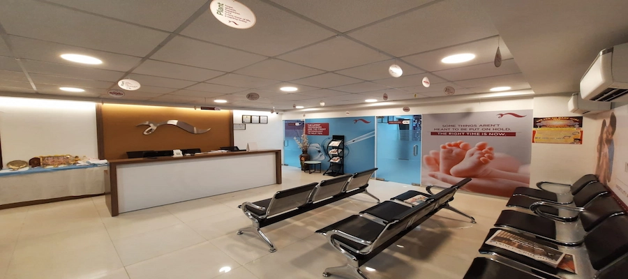 Reception area at the Best Fertility Hospital in Kalyan Nagar