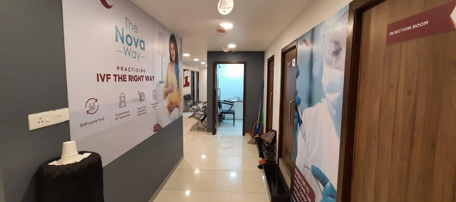 Reception Ares Side View at Fertility Clinic in Kalyan Nagar